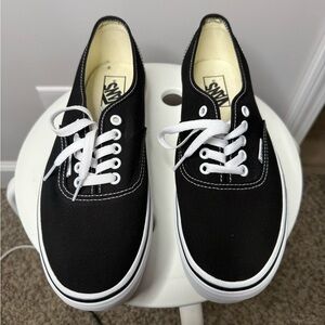 Vans Women’s Black Canvas Platform - Size 10